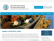 Tablet Screenshot of clinicalsocialwork.org