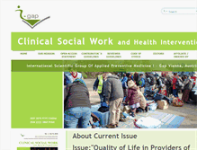 Tablet Screenshot of clinicalsocialwork.eu