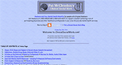Desktop Screenshot of clinicalsocialwork.com